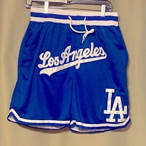 Los Angeles Vintage Just Don Blue  Athletic Shorts Men’s Large